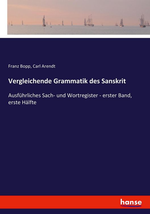 Produktbild: Vergleichende Grammatik des Sanskrit