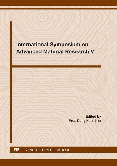Produktbild: International Symposium on Advanced Material Research V