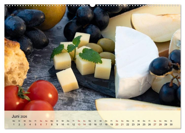 Produktbild: Jeden Monat lecker (Wandkalender 2026 DIN A2 quer), CALVENDO Monatskalender