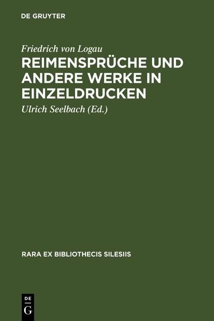 Produktbild: Reimenspr&uuml;che und andere Werke in Einzeldrucken