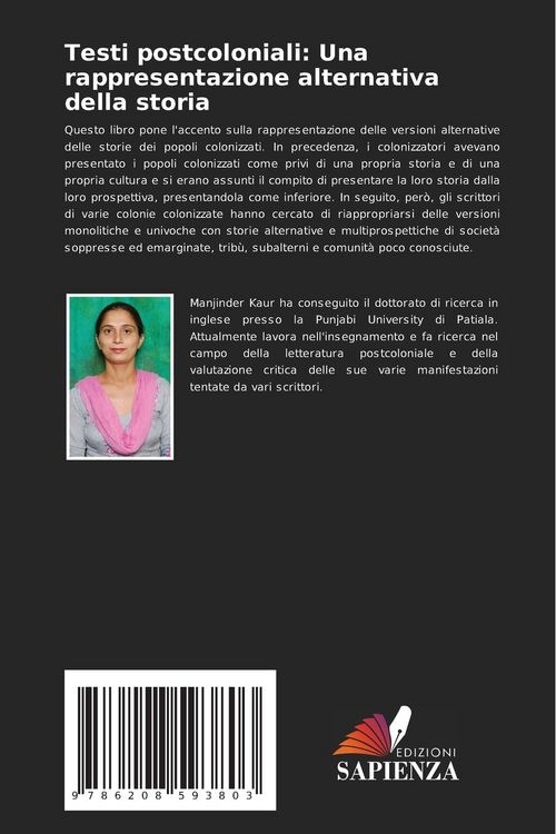 Produktbild: Testi postcoloniali: Una rappresentazione alternativa della storia