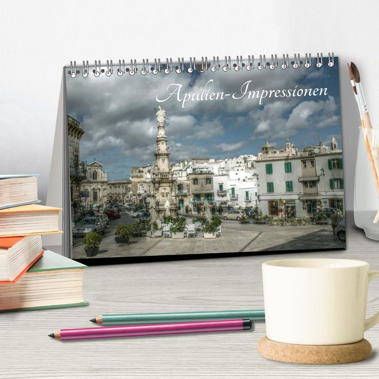 Produktbild: Apulien &ndash; Impressionen (Tischkalender 2026 DIN A5 quer), CALVENDO Monatskalender