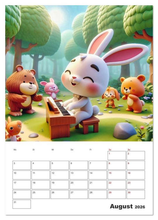 Produktbild: Kunterbunte Kindertr&auml;ume (Wandkalender 2026 DIN A4 hoch), CALVENDO Monatskalender