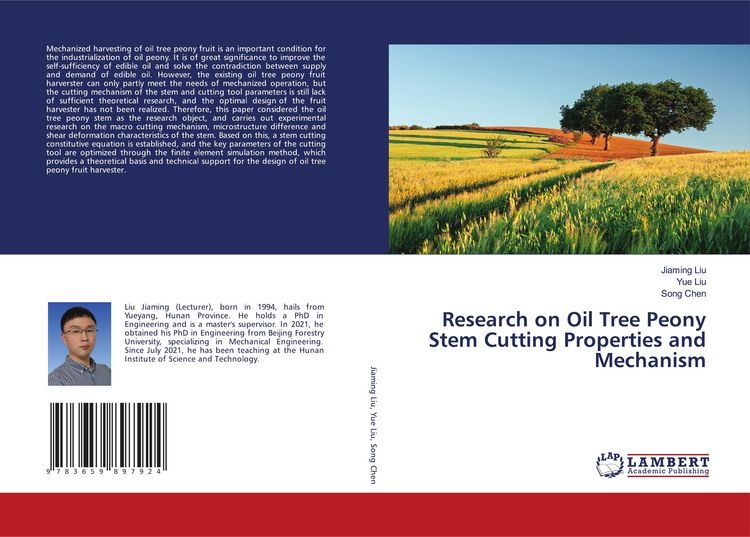 Produktbild: Research on Oil Tree Peony Stem Cutting Properties and Mechanism