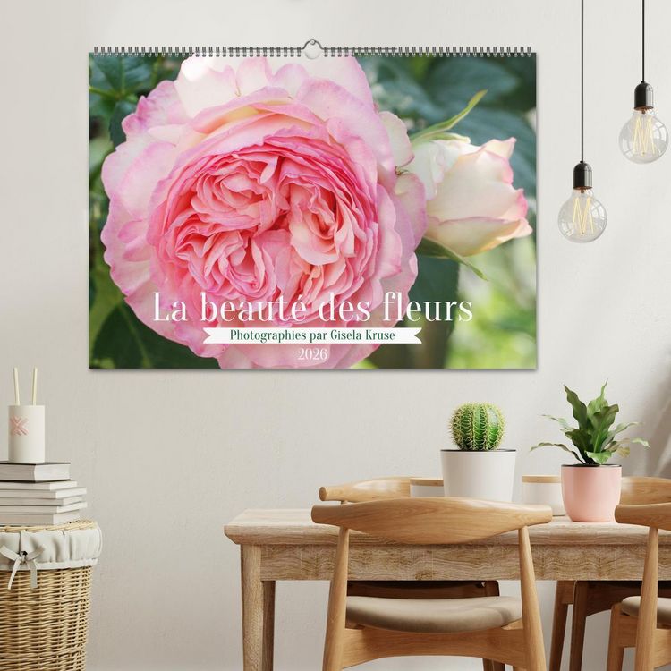 Produktbild: La beaut&eacute; des fleurs (Calendrier mural 2026 DIN A2 vertical), CALVENDO calendrier mensuel