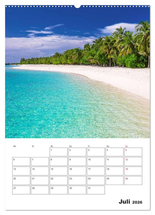Produktbild: Inselparadiese im S&uuml;dpazifik (hochwertiger Premium Wandkalender 2026 DIN A2 hoch), Kunstdruck in Hochglanz