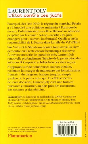 Produktbild: L'Etat contre les Juifs