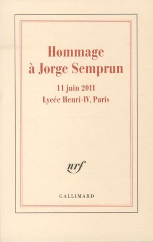 Produktbild: Hommage &agrave; Jorge Semprun
