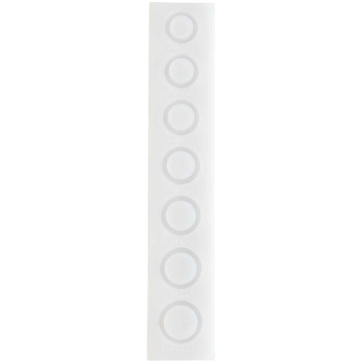 Produktbild: Silikon Gie&szlig;form Ringe schmal / Au&szlig;enma&szlig; Silikonform 4 x 21,5 cm