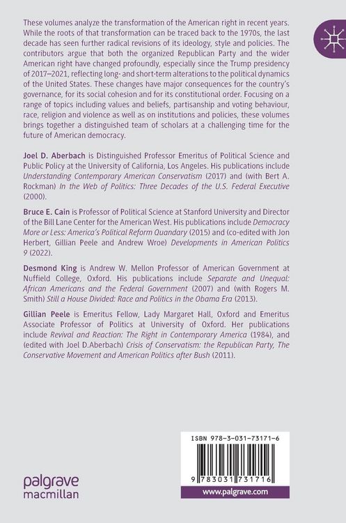 Produktbild: The Changing Character of the American Right, Volume II