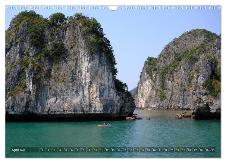 Produktbild: Naturwunder - Halong Bucht (Wandkalender 2027 DIN A3 quer), CALVENDO Monatskalender
