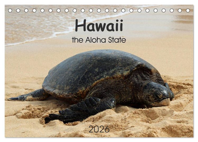 Produktbild: Hawaii the Aloha State (Tischkalender 2026 DIN A5 quer), CALVENDO Monatskalender