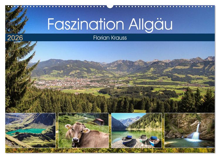 Produktbild: Faszination Allg&auml;u (Wandkalender 2026 DIN A2 quer), CALVENDO Monatskalender
