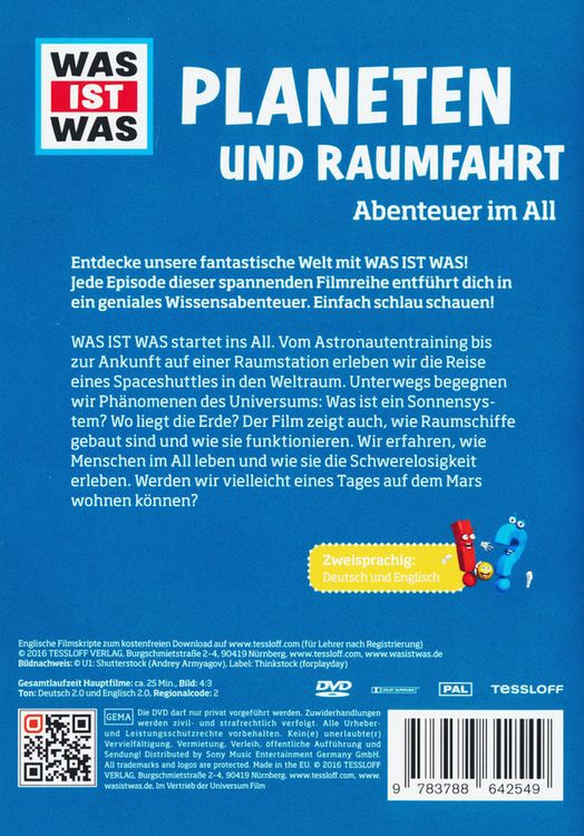 Produktbild: WAS IST WAS DVD Planeten und Raumfahrt. Abenteuer im All