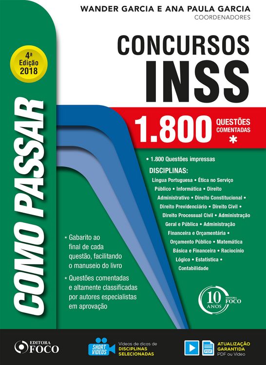 Produktbild: Como passar em concursos do INSS