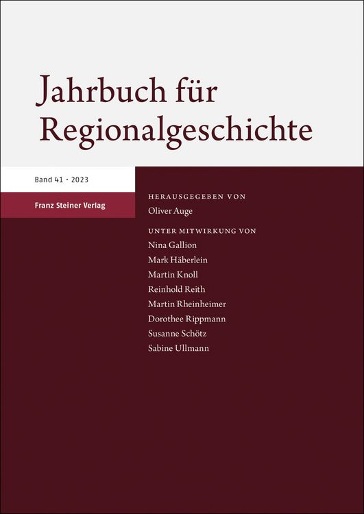 Produktbild: Jahrbuch f&uuml;r Regionalgeschichte 41 (2023)