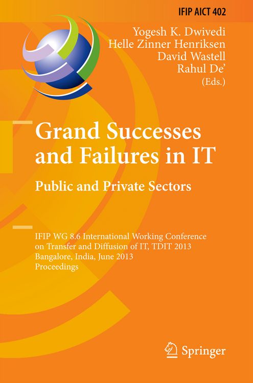 Produktbild: Grand Successes and Failures in IT: Public and Private Sectors