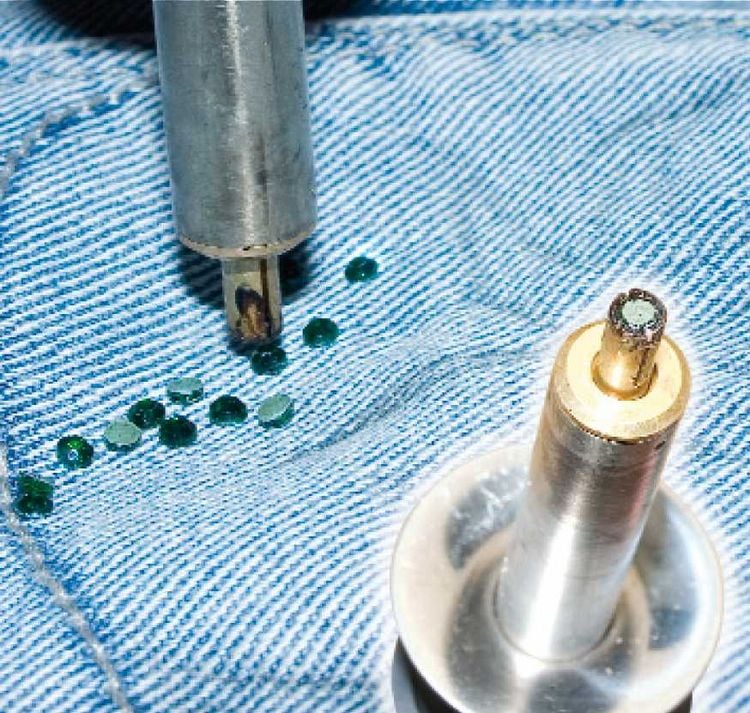 Produktbild: PEBARO 0250 - Strasskolben-Set mit 12 Aufs&auml;tzen, DIY-Kreativset
