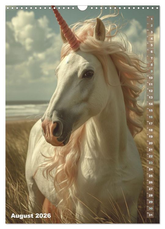 Produktbild: M&auml;rchenhafte Einhornreise - Ein Jahr voller Magie (Wandkalender 2026 DIN A3 hoch), CALVENDO Monatskalender