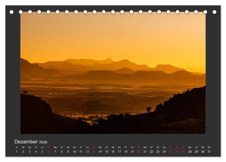 Produktbild: Facetten Namibias (Tischkalender 2026 DIN A5 quer), CALVENDO Monatskalender