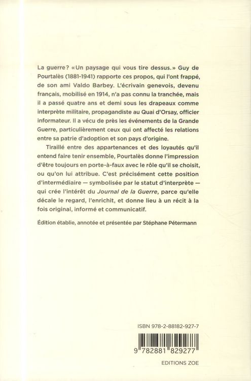 Produktbild: Journal de la guerre : 1914-1919
