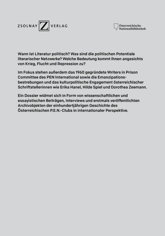 Produktbild: Politik und Literatur
