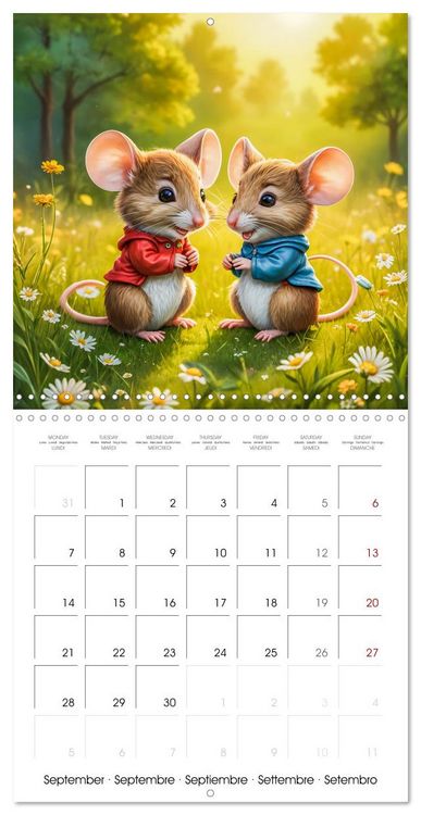Produktbild: Mice dreams (Wall Calendar 2026 12 &times; 12 Inch) CALVENDO 12 Month Wall Calendar