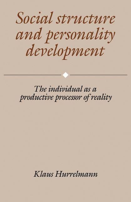 Produktbild: Social Structure and Personality Development