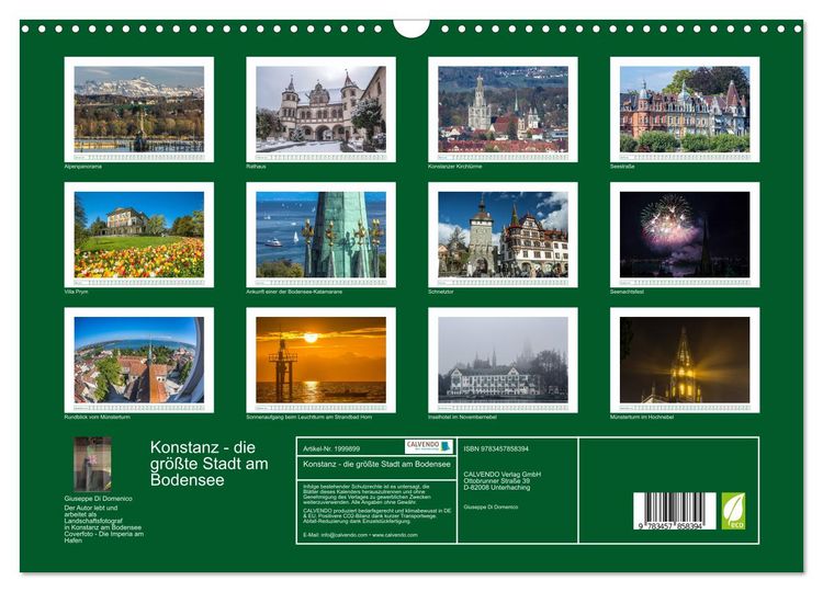 Produktbild: Konstanz - die gr&ouml;&szlig;te Stadt am Bodensee (Wandkalender 2026 DIN A3 quer), CALVENDO Monatskalender