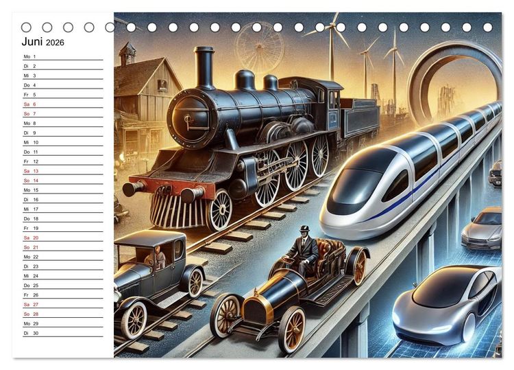 Produktbild: Fortschritt im Fokus - Wandel der Zeit (Tischkalender 2026 DIN A5 quer), CALVENDO Monatskalender