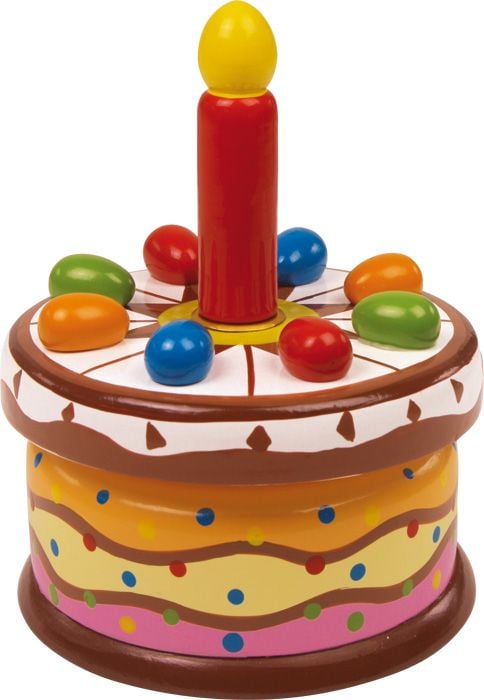 Produktbild: Small foot 2483 - Spieluhr Geburtstagstorte, Holz, Melodie: Zum Geburtstag viel Gl&uuml;ck...