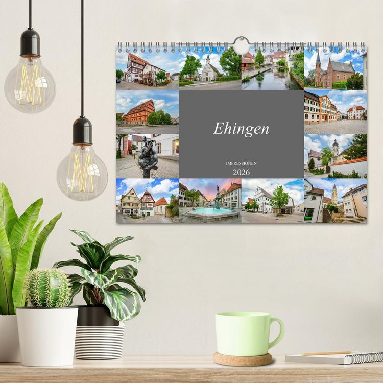 Produktbild: Ehingen Impressionen (Wandkalender 2026 DIN A4 quer), CALVENDO Monatskalender