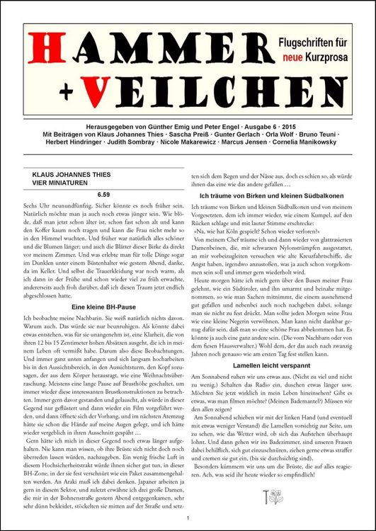 Produktbild: Hammer + Veilchen Nr. 6
