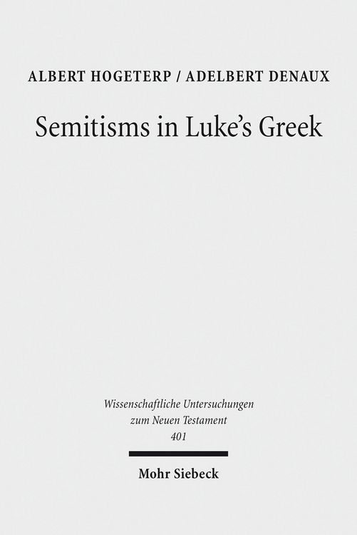 Produktbild: Semitisms in Luke's Greek