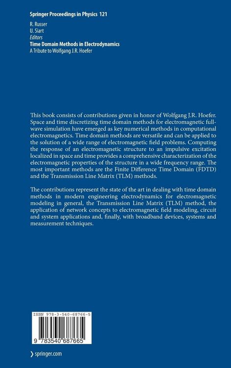 Produktbild: Time Domain Methods in Electrodynamics