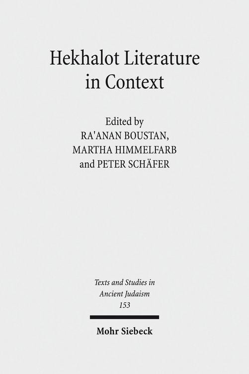 Produktbild: Hekhalot Literature in Context