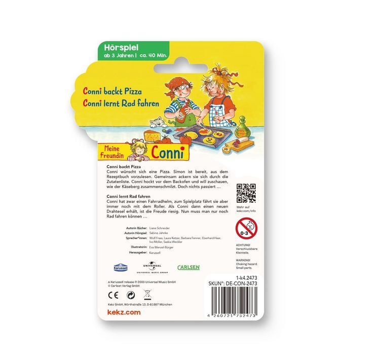 Produktbild: Conni - Kekz 4: Conni backt Pizza/ Conni lernt Rad fahren