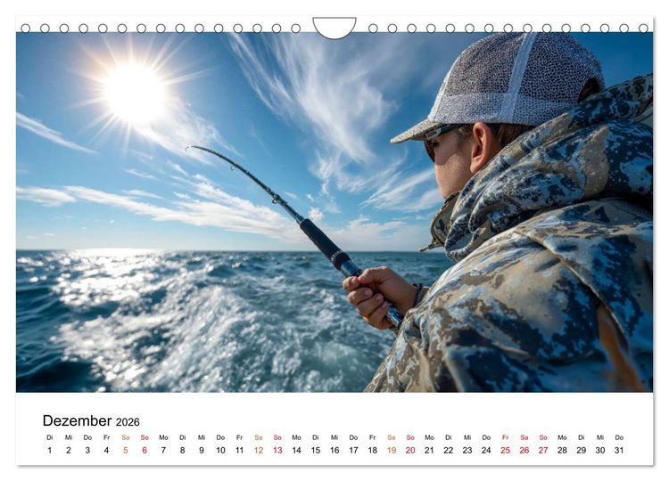 Produktbild: Angeln - der gro&szlig;e Fang (Wandkalender 2026 DIN A4 quer), CALVENDO Monatskalender