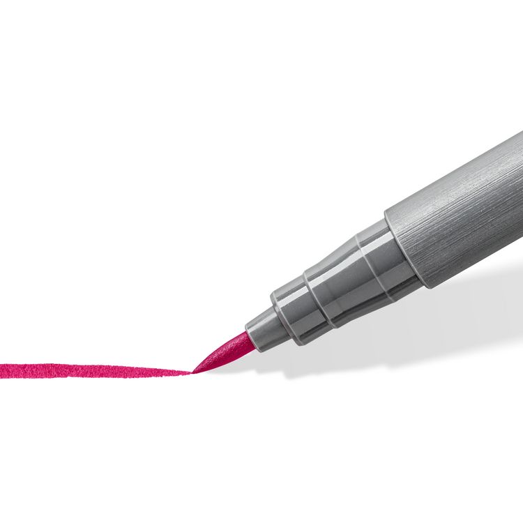 Produktbild: STAEDTLER Fasermaler mit Pinselspitze pigment brush 371 Cool Colours, 12er Set