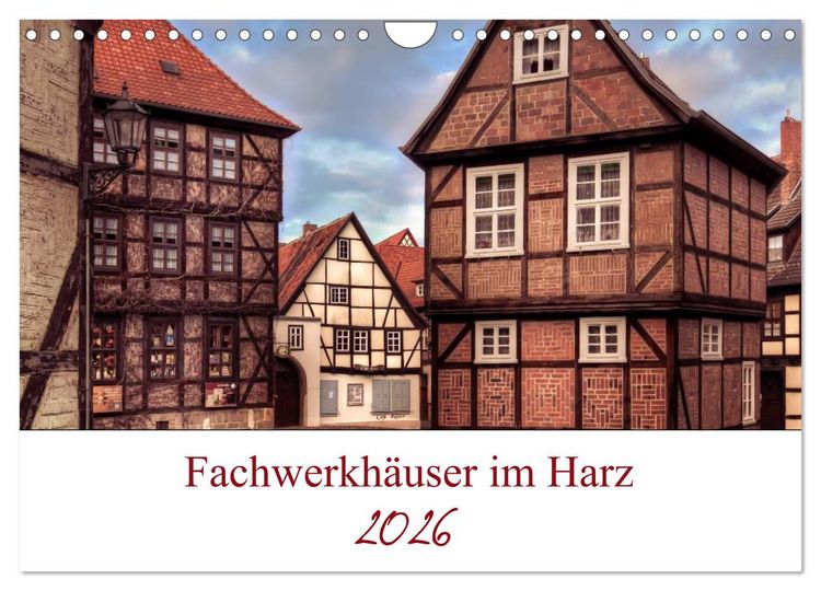 Produktbild: Fachwerkh&auml;user im Harz (Wandkalender 2026 DIN A4 quer), CALVENDO Monatskalender
