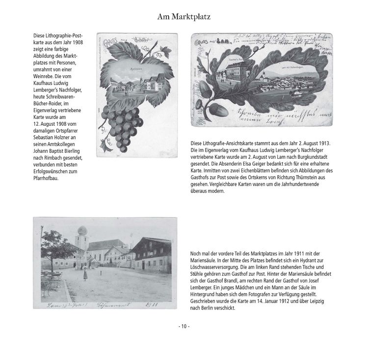 Produktbild: Frejas en da Lam. Der Markt Lam in historischen Ansichtskarten ab 1893