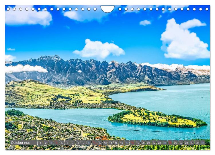 Produktbild: A journey from Auckland to Queenstown (Wall Calendar 2026 DIN A4 landscape), CALVENDO 12 Month Wall Calendar