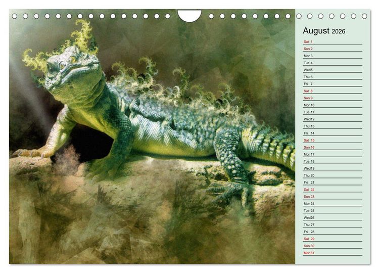 Produktbild: Fractalized creatures (Wall Calendar 2026 DIN A4 landscape), CALVENDO 12 Month Wall Calendar