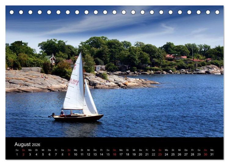 Produktbild: S&uuml;dschwedens Sch&auml;renk&uuml;ste (Tischkalender 2026 DIN A5 quer), CALVENDO Monatskalender