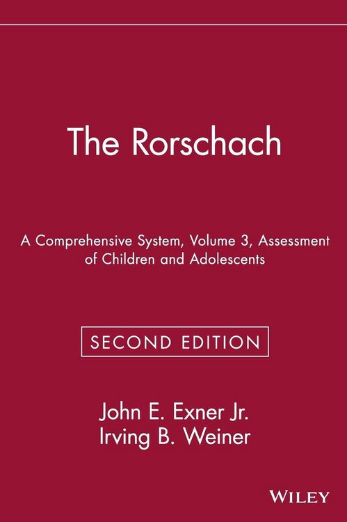 Produktbild: The Rorschach, Assessment of Children and Adolescents