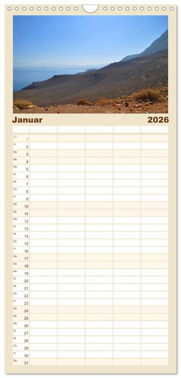 Produktbild: Familienplaner 2026 - Erlebe mit mir Lebenszeit mit 5 Spalten (Wandkalender, 21 x 45 cm) CALVENDO
