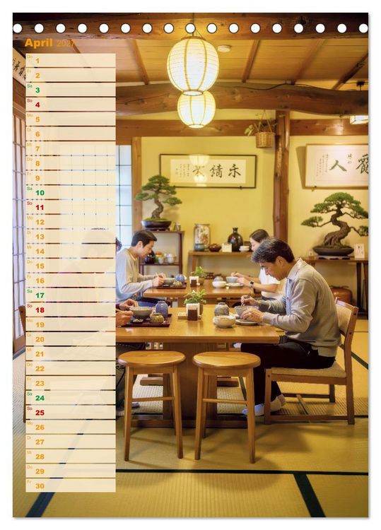 Produktbild: Japanische Lebensart (Tischkalender 2027 DIN A5 hoch), CALVENDO Monatskalender