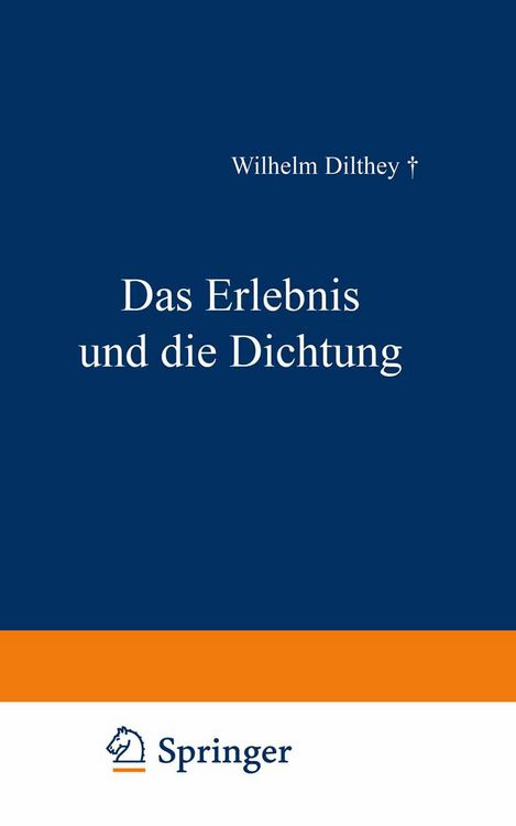 Produktbild: Das Erlebnis und die Dichtung