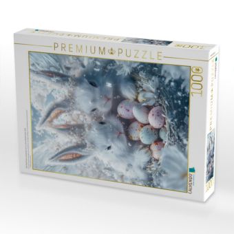 Produktbild: CALVENDO Puzzle Die Osterhasen erwachen nur zu einer bestimmten Zeit | 1000 Teile Lege-Gr&ouml;&szlig;e 64x48cm Foto-Puzzle f&uuml;r gl&uuml;ckliche Stunden