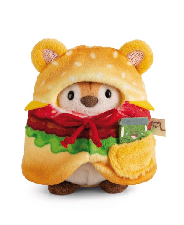 Produktbild: Kuscheltier Set Tiger Tiggy mit Gurkenglas u. Hamburgerkost&uuml;m in Geschenkbox